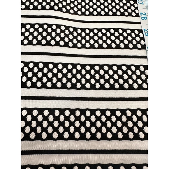 Bisou Bisou Michele Bohbot Dress Womens 14 Black White Never Worn Slimming - Picture 7 of 13